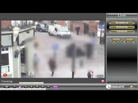Intelligent CCTV busy high street surveillance - Tag and Track CCTV Tracker